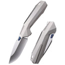REMETTE RT-WK1 Disassembly Knife 3.46in M390 Blade Gray Titanium Handle WK1-D