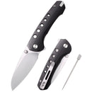 Remette RT-BEE Knife – 2.8" 14C28N Drop Point Blade, Black G10 Handle, Ceramic Ball Bearing Pivot