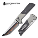 North Mountain Blade 2407-GRCF-5 Chop 2 3.5" Copper Blade Folding Knife Anodized Aluminum & Carbon Fiber Handle