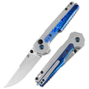 Kansept EDC TAC Premium Folding Knife 3.1in S35VN Steel Timascus + Titanium Handles