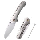 Remette RT‑Bee Titanium M390 – 2.8″ M390 EDC Flipper with Titanium Handle & Built-In Toothpick