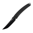 SRM 9211-GB Folding Knife Black 3.57in 8Cr13MoV Steel Blade Black G10 Handles
