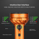 Olight Marauder Mini 2 Orange – 10,000 Lumen Compact USB-C Flashlight w/ Red Light, Flood & Spot (750m Throw)