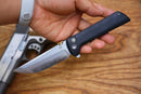 North Mountain Blade Chop 2 – SLD-Magic Black G10 Knife | .45 Thumb Disc & Button Lock (2406BK)