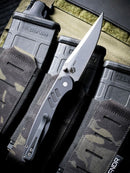 Pro-Tech PN1101 Peace Neighbor Designed Avalon Stonewashed Magnacut Knurled Aluminum Handle