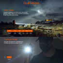 Acebeam TAC 2AA Flashlight – 1600 Lumens, Dual Switch Tactical Penlight, USB-C Rechargeable Battery – Black