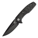 Kansept Cassowary 2.9" CPM S35VN Black Stonewashed Blade Black Stonewashed Titanium & 80s Camo Carbon Fiber Handles - K2065B3