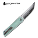 North Mountain Blade Kick Stop Chop Plus – 4" Tanto SLD-Magic Blade | Jade G10 Handle
