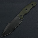 Kunwu Stiffy G F712-GN-1, 6.10″ Teflon ASSAB 88 Blade, Micarta, Fixed Blade
