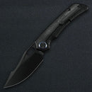 Kunwu Jericho K713T-R1-4, 3.43″ DLC Vanax Blade, TC4 Titanium Timascus Inlay, Frame Lock, view 2
