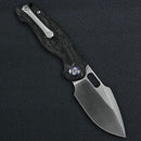 Kunwu Gringo B712-CF-2, 3.62″ Satin ELMAX Blade, Carbon Fiber, Verta Lock, view 2