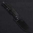 Kunwu TAO III K703L-T4D, 3.50″ DLC Vanax Blade, Diamond Titanium, Frame Lock, view 2