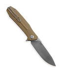 Ironfly Zesty 3.62in VG-10 Blade Khaki Burlap Micarta Handle VF01-10