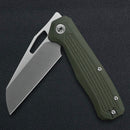 Ironfly Syperfly 3.74in 14C28N Satin Blade Green G10 Handles VF03-GN
