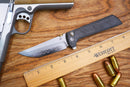 North Mountain Blade Chop 2 – SLD-Magic Carbon Fiber Knife | .45 Thumb Disc & Button Lock (2406-CF)