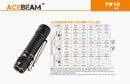 Acebeam TK18 1900 Lumen Flashlight 3 x OSRAM LEDs