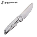 North Mountain Blade Element – 4" M390 Titanium Folding Knife