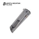 North Mountain Blade 2406-ICE-G-SL ice grid silver folding knife detail view 3