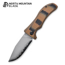 North Mountain Blade Lucky Dog – SLD-Magic Folding Knife, Black & Tan G10