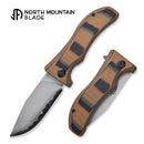 North Mountain Blade Lucky Dog – SLD-Magic Folding Knife, Black & Tan G10