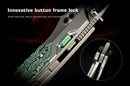 REMETTE RT-Meteor 2.99in M390 Blade Titanium + Toxic Storm Carbon Fiber Handle RTPT-C