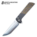 North Mountain Chop2 2407-CCFDM 3.5in SLD-Magic Steel Aluminum Alloy Carbon Fiber Handle