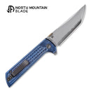 North Mountain Blade 2406-ICE-G-BL ice grid blue folding knife detail view 4