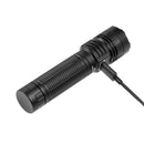 Lumintop W1 Multi-Light Rechargeable Flashlight – Black | 650m Range, White & Red Light, 21700 Battery