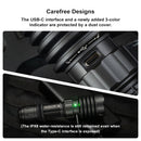 Olight Warrior X 4 2600 Lumen Tactical USB-C Rechargeable Flashlight Holster Included - Flat Dark Earth