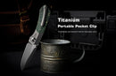 REMETTE RT-Meteor 2.99in M390 Blade Titanium + Toxic Storm Carbon Fiber Handle RTPT-C