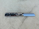 Knife Standards RR Station EXPRESS 'Sith' –  EDC Knife Vanax SuperClean Steel Titanium Handles w/ Snowfire Fat Carbon Inlays