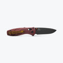 Benchmade Mini-Barrage 585BK-04 2.91in Cobalt Cerakote S30V Steel Redstone Richlite Handles