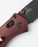 Benchmade Mini-Barrage 585BK-04 2.91in Cobalt Cerakote S30V Steel Redstone Richlite Handles