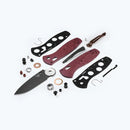 Benchmade Mini-Barrage 585BK-04 2.91in Cobalt Cerakote S30V Steel Redstone Richlite Handles