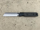 Knife Standards RR Station EXPRESS 'Shadow' – Vanax SuperClean EDC Knife with Blackwashed Titanium & Fat Carbon Inlays