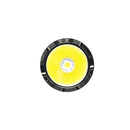 Close-up of yellow CREE LED flashlight diode