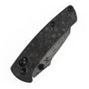 Kansept Little Main Street K2015V7 – 2.26" Damascus Crossbar Lock Knife Shred Carbon Fiber Handle Dirk Pinkerton Design