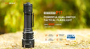 Acebeam P17 tactical flashlight with desert tan finish