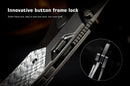 REMETTE RT-Meteor 2.99in Black DLC M390 Blade Titanium + Twill Carbon Fiber Handle RTPT-BD