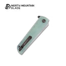 North Mountain Blade Kick Stop Chop Plus – 4" Tanto SLD-Magic Blade | Jade G10 Handle
