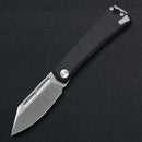 Kunwu Geezer J708F Slipjoint Knife – 3.22" Satin Elmax Blade, Carbon Fiber Handle