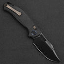 Kunwu Django XL 3.7in Satin DLC Elmax Blade Carbon Fiber Handle X707XL-F