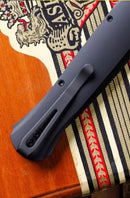 Pro-Tech Large Don 4.5in DLC Black Blade Aluminum Black Handle w/ Mother of Pearl Button 1921-LTD