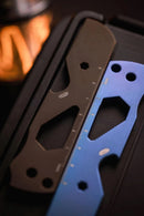 North Mountain Blade Titanium alloy Crowbar / Bottle Opener / Multitool - Blue
