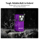 Olight Oclip Pro Purple 500 Lumen Clip on Flashlight W/ Floodlight, Spotlight, and Red Light