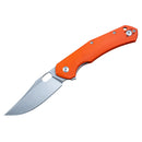 Giant Mouse ACE Jutland 3.35in Stonewashed ELMAX Blade Orange G10 Handles