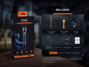 Fenix WF25RM – 3000 Lumen Cradle Charging Flashlight with UV Light