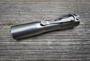 CWF Custom Flashlights Mini Arcadian Tumbled Titanium – Nichia 519A 4500K USA-Made 14500 Flashlight