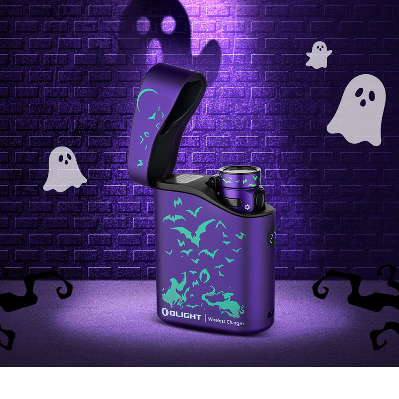 Olight Baton 4 Premium (Halloween) Nocturnal Sentinel 1300 Lumen Rechargeable EDC Flashlight w/ Charging Case