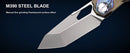 Remette RT-Peregrine Falcon 3.15in Reverse Tanto M390 Blade Titanium Handles RTT1-BGX